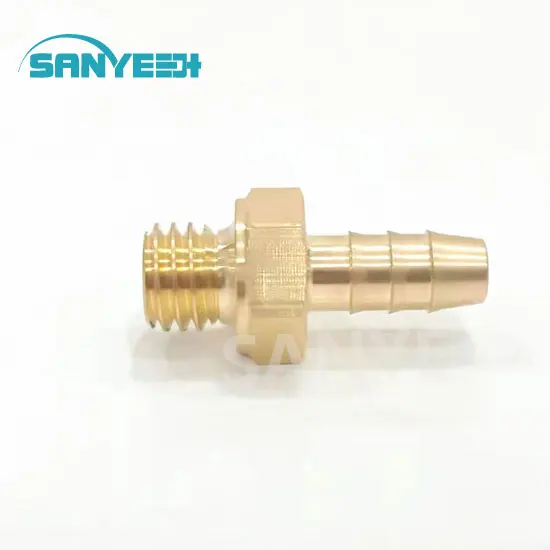 1/4' Male Pipe Fitting to 1/4' Brass Hose Barbed Straight Fitting for Overflow Tank