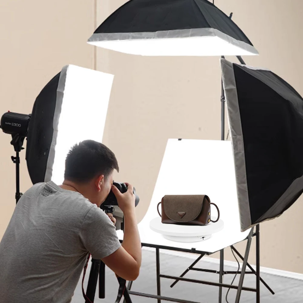 360 degree photography turntable rotating electric turntable motorized rotating display stand for jewelry watch Product Display