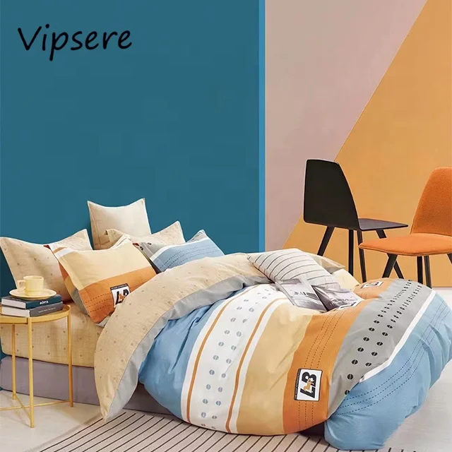 Wholesale Southeast Asian style comfortable 100% cotton reactive dyeing bedsheet fabric for hotel