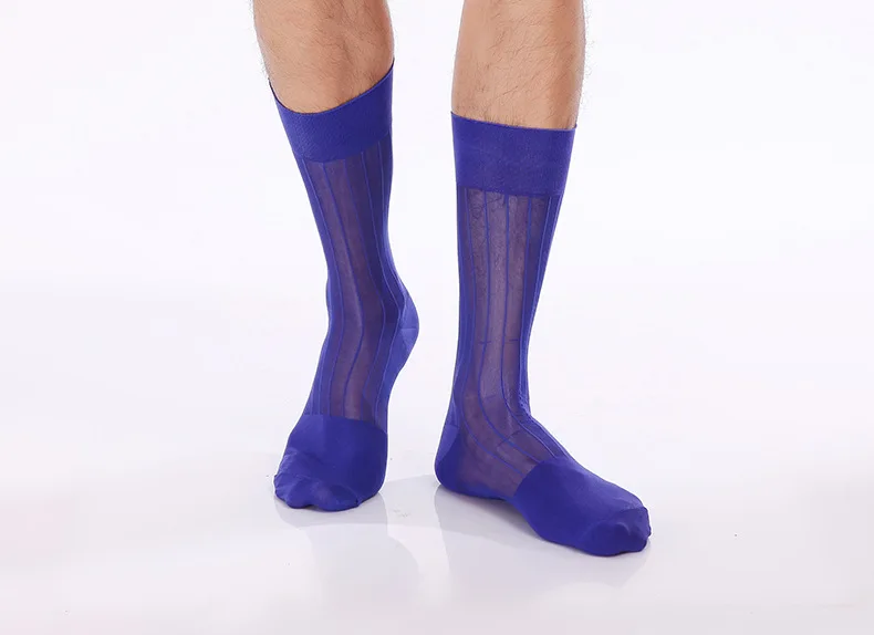 
Business Gentlemen Need To Buy Crew See-Through Breathable Silk Socks For Men 
