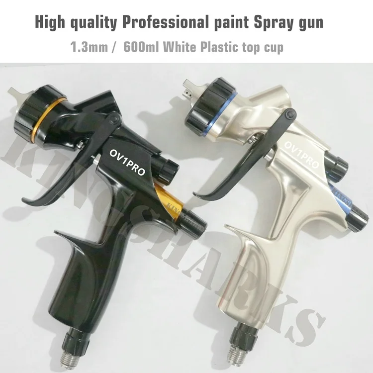 1.3mm Professional basecoat clearcoat paint pneumatic car paint gun