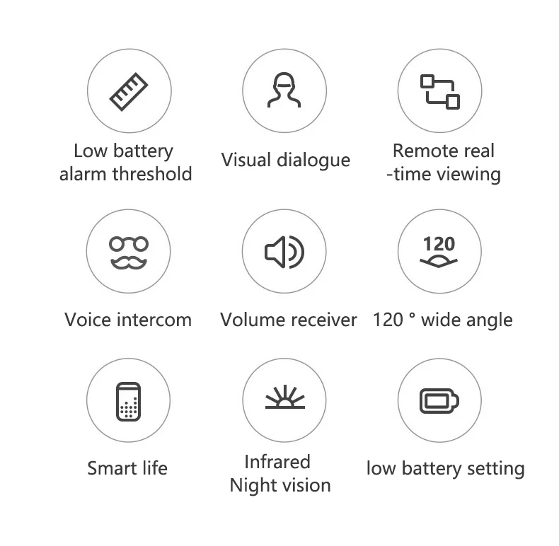 
Smart 1080P Wifi Video Camera Wireless Door Phone Intercom Hd Ring Doorbell Door Bell for Apartments 