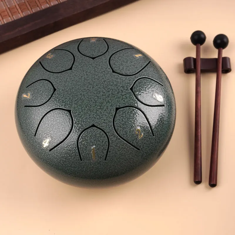 Factory offer the small size  design 6inch (15cm) celodan hank drum Ckey balmy drum for kids steel tongue drum