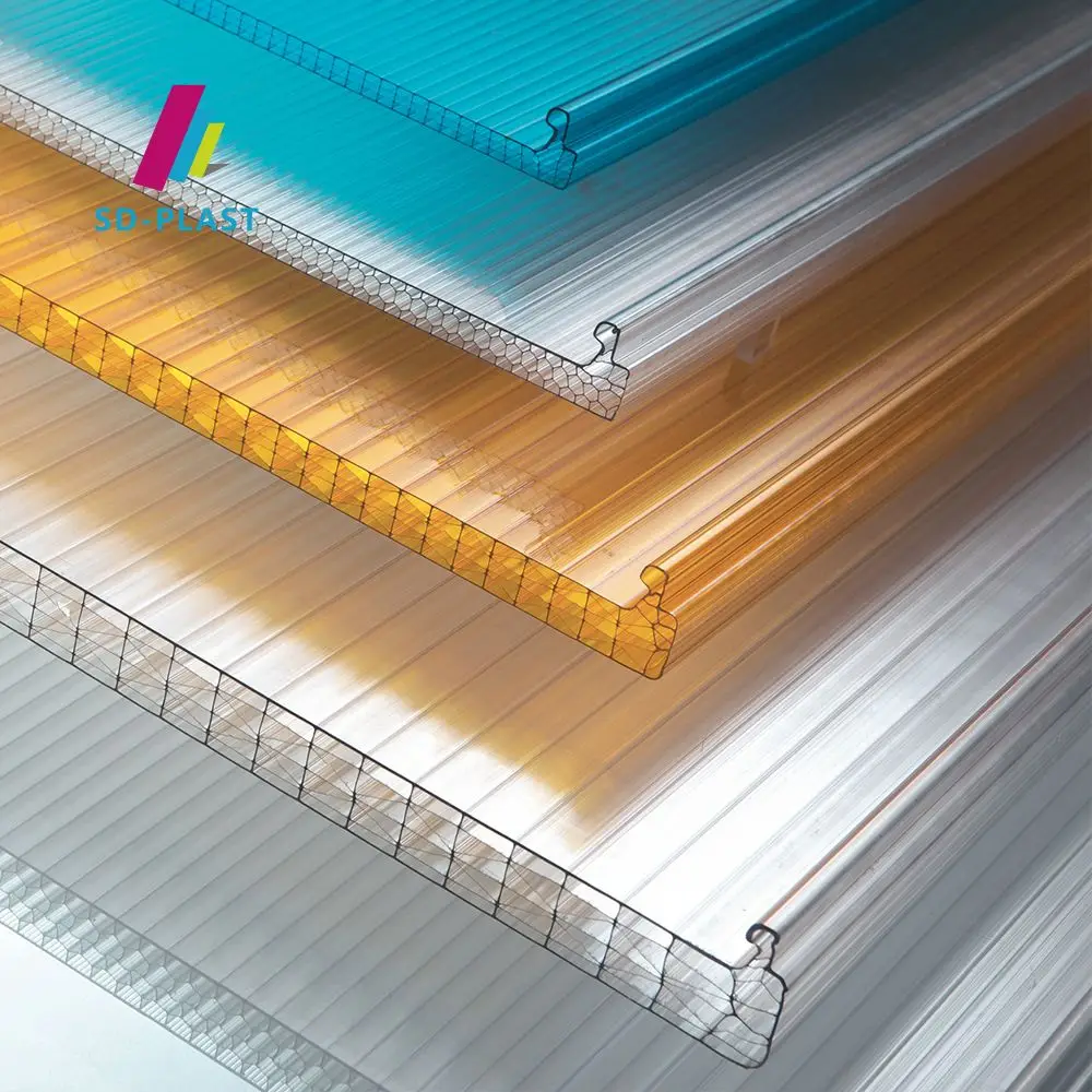 SUN-DECOR factory price10mm polycarbonate sheet U locked polycarbonate sheet roofing for agriculture