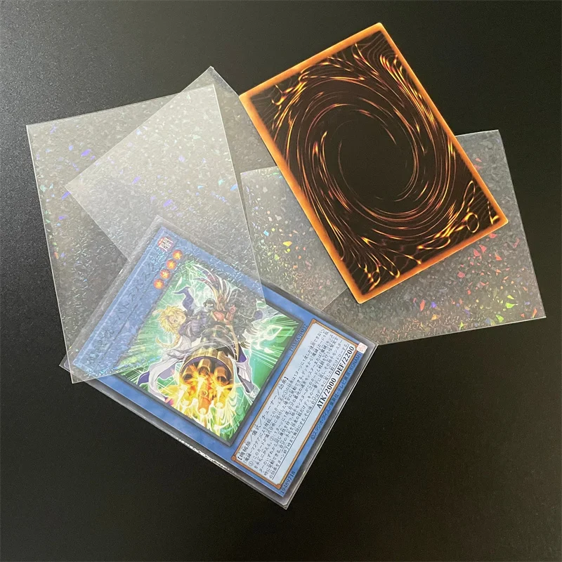 Factory 67*92mm Clear Soft Hologram Kpop Trading Holder Penny Comic Credit Id Magic Card Sleeves Matte