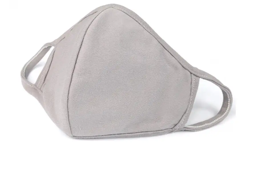 Черная Тканевая маска для лица хлопковая многоразовая гражданских лиц