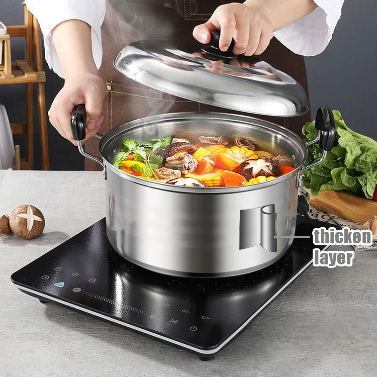 Shopee Hot продажа низкая цена 10 штук кухонная посуда caserole комплект кастрюлю набор наборы посуды из нержавеющей