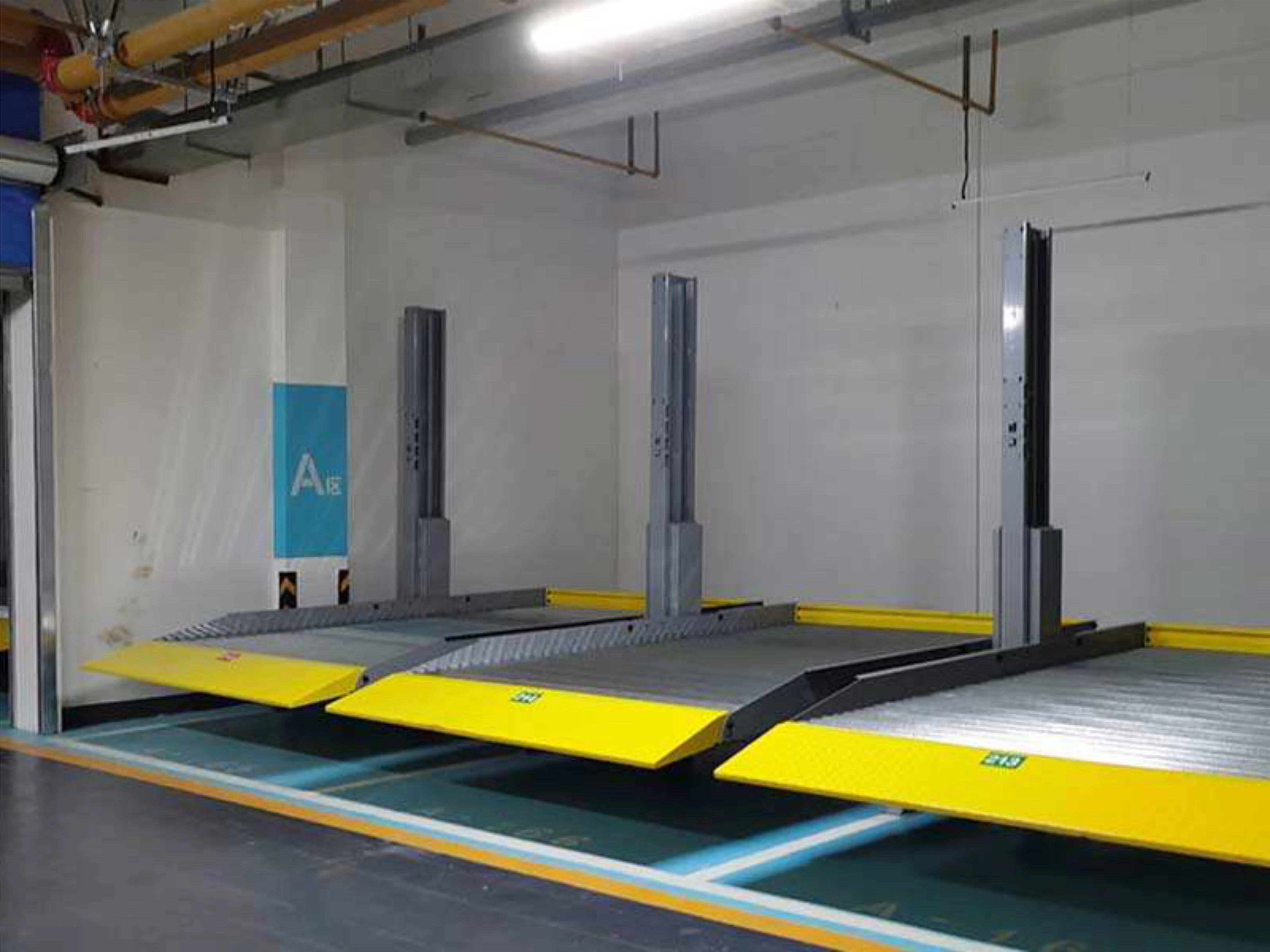 2 Posts Simple Car Parking Lifts/ Hydraulic Car Parking Stacker 2 Levels/ Stereo Garage Vertical Parking
