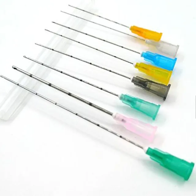 Поставка с завода, одноразовая безопасная микроигла, 25 г, 27 г, мезоиглы с тупой иглой