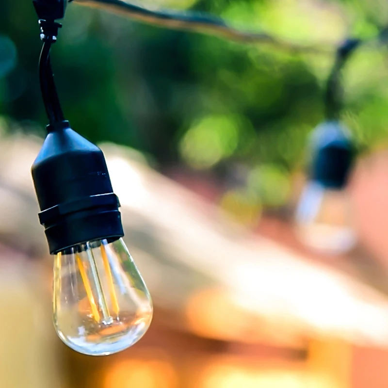 Waterproof Vintage edison wire bulb string hanging s14 string light party light led string