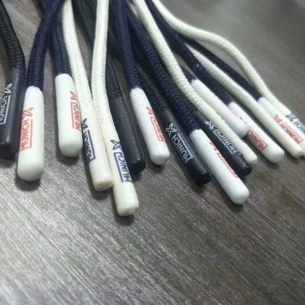 Шнур для толстовки с силиконовым наконечником с покрытием