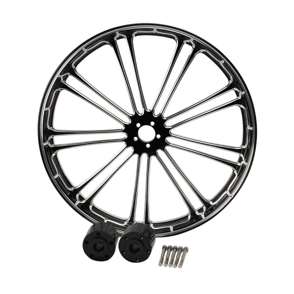 Alloy forged motorcycle wheel rims on high performance sport customized for Harley Davidson use
