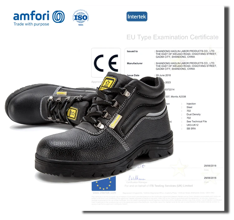 Embossed cow leather S3 anti puncture woodland shoes high heels me black  formal slip steel toecap work mens safety shoes