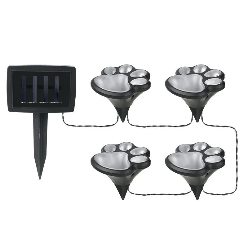 Waterproof solar Dog Paw Lamp Outdoor Waterproof Ip65 Light Garden Decoration Lawn Solar Lights
