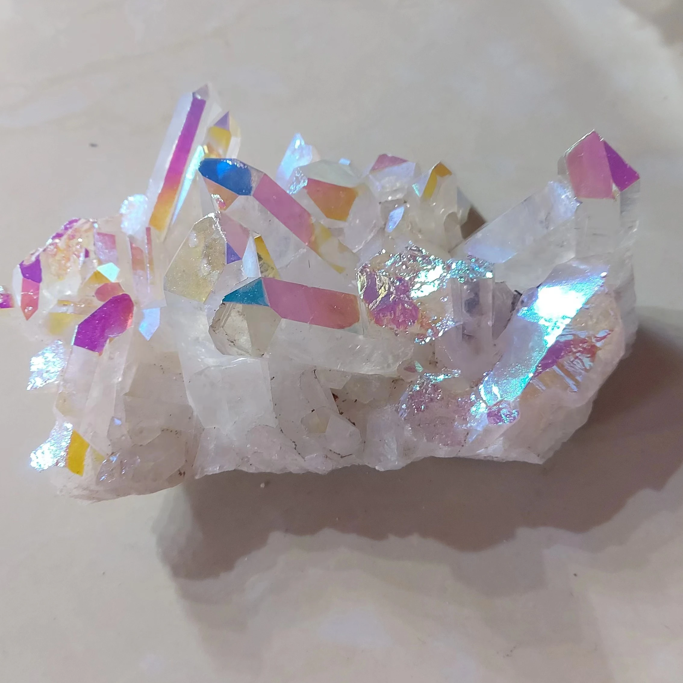 Donghai Wholesale Natural clear quartz Cluster angel aura High Quality Rough  Clear Crystal cluster For  decoration