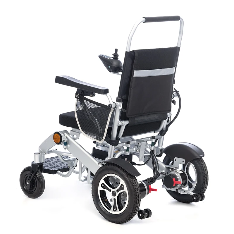 China Manufacturer Foldable Lightweight Portable Power Wheel Chairs Remote Control Powerful Motor Aluminum Alloy Wheelchair