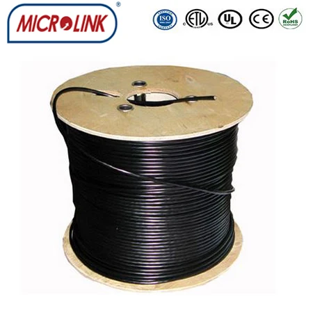 russian aerial cctv rg59 coaxial cable with messenger wire