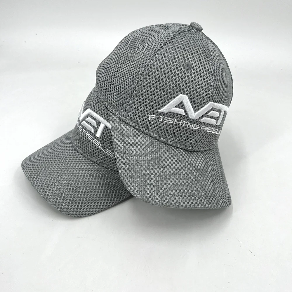 Customized 3D Embroidery Baseball Caps Velcro Mesh hats Adjustable Size Sport  Caps