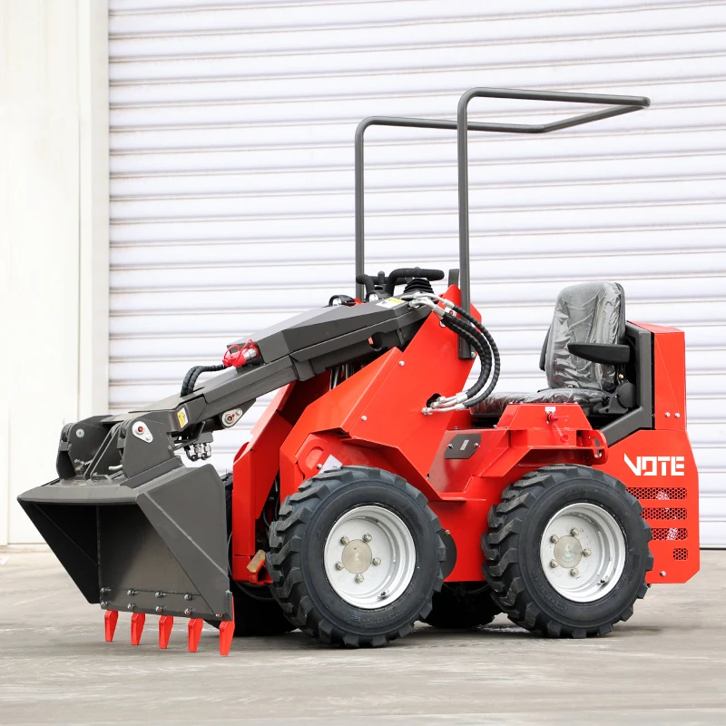 Free Shipping EPA Engine Mini Skid Steer wheel Loader Cheap  Skid Steer Diesel Loaders Recruit Agent Mini Loader
