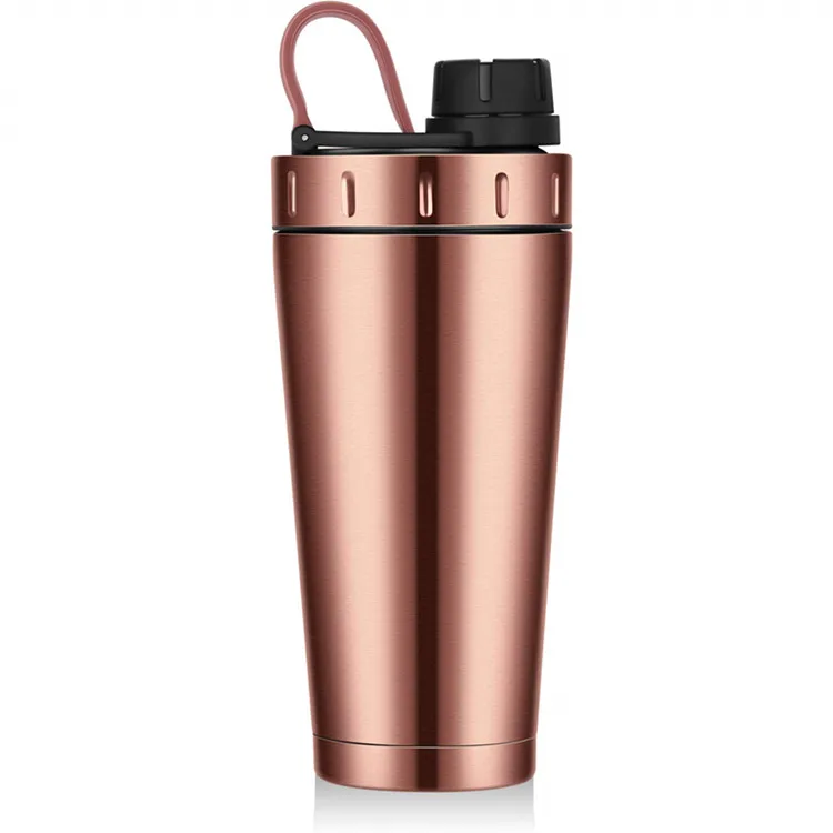Single Layer Stainless Steel Joy Water Gym Fitness Dual Buy Blank 400ml 28oz Protein Shaker Bottle