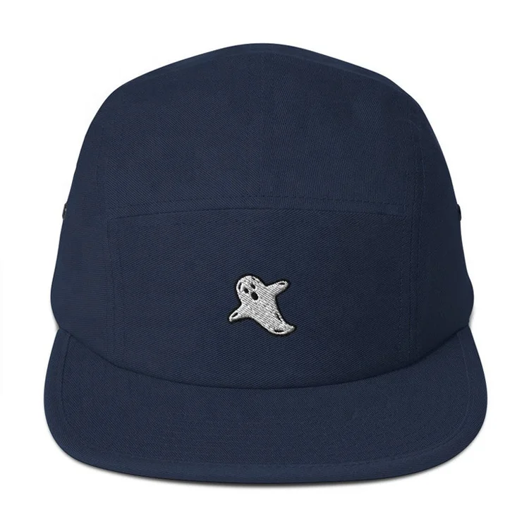 100%cotton custom small logo army green 5 panel kids hat