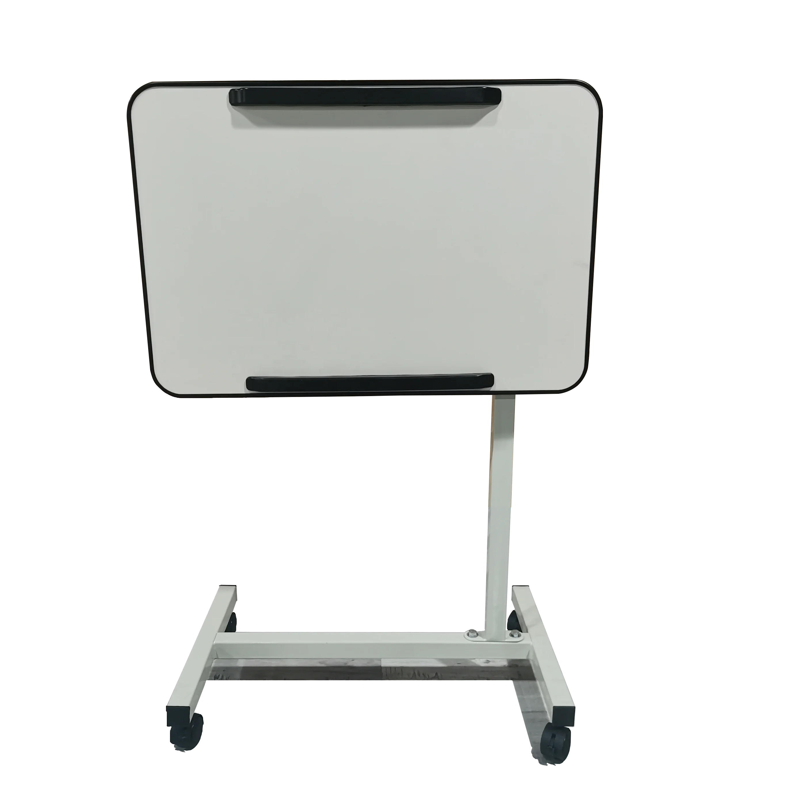 height adjustable hospital medical movable lifting tilting patients dining over bed bedside table overbed table with wheels