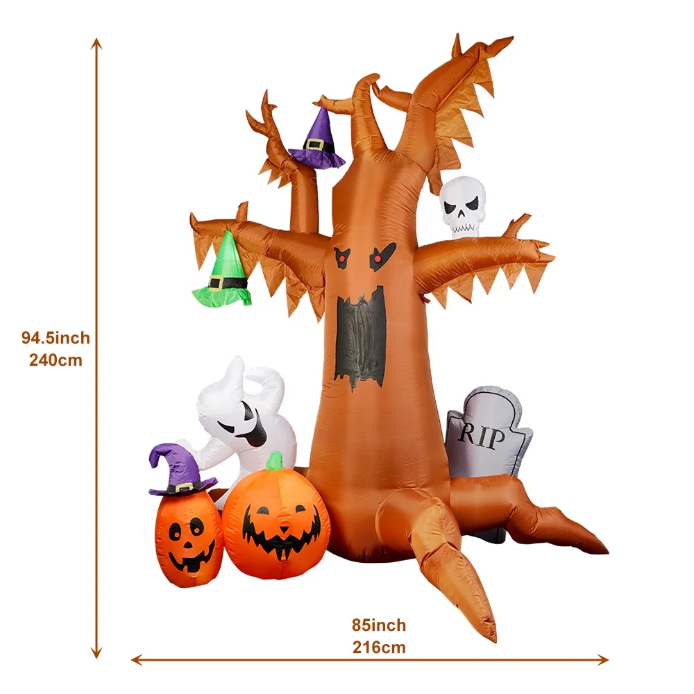 Ourwarm Nightmare Before Christmas Dead Tree Blow Up Yard Giant Outdoor Decoration Halloween Inflatable
