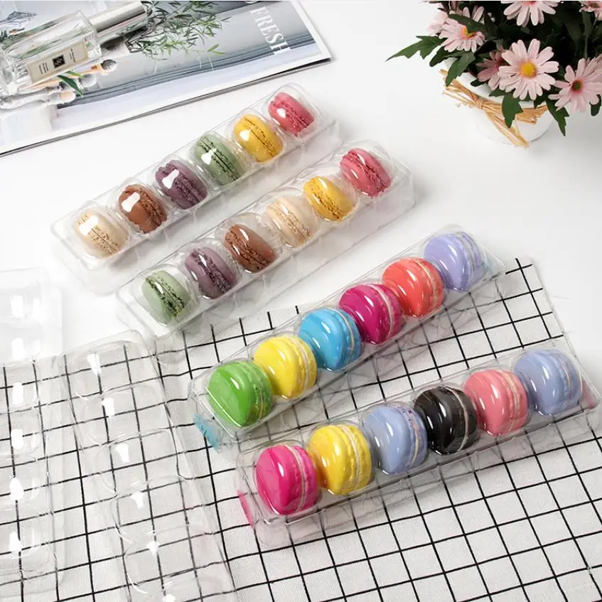 
12 Macaron Tray Container Clear Custom Plastic Macaron Insert 