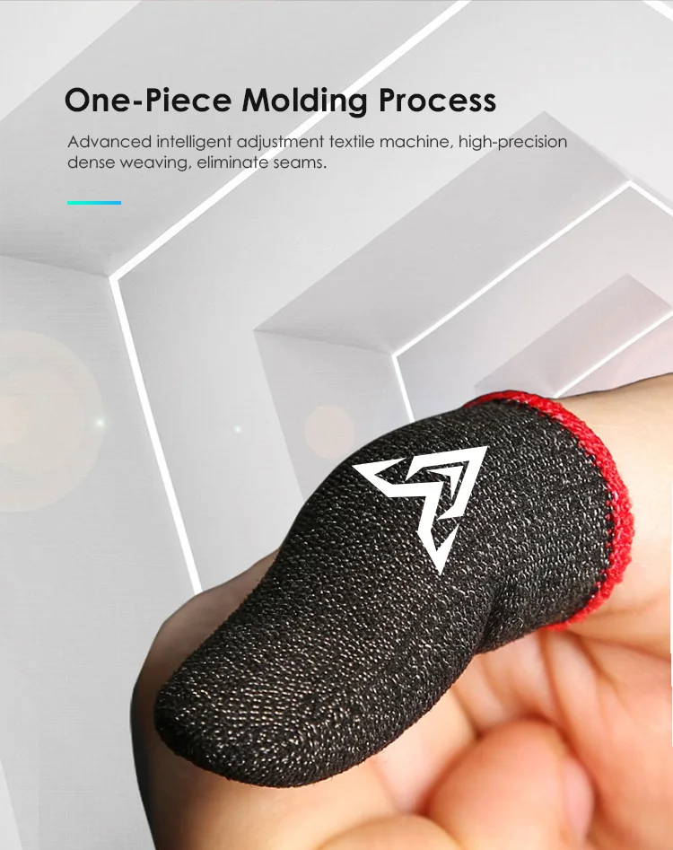 10pcs 18-Pin Sweat Proof Finger Covers for PUBG Touch Screen Thumb Sleeves Gaming Finger Thumb Sleeve Gloves Finger Stickers