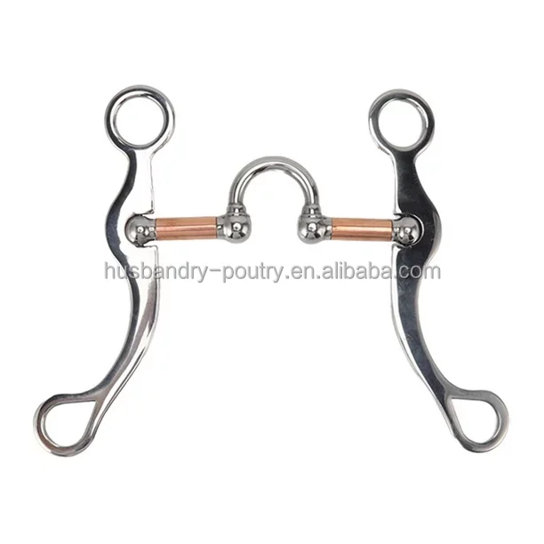 Horse Bits Western Snaffle Bits for Mouth Training Bit with Copper Port