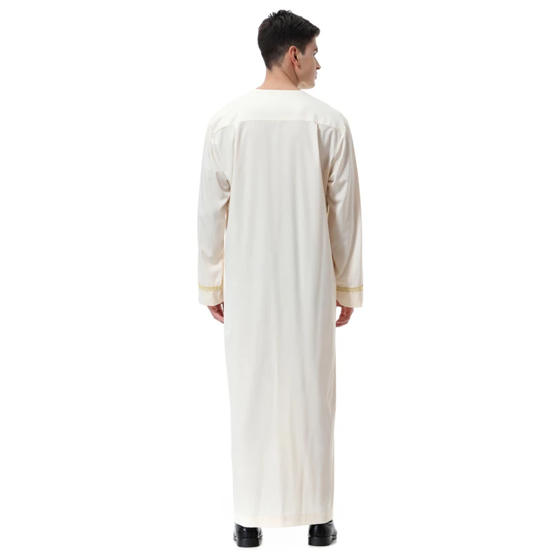 Hot Selling Traditional Muslim Clothing for Muslim Arab Men Thobe Thawb Caftan Abaya Islamic clothing Robe