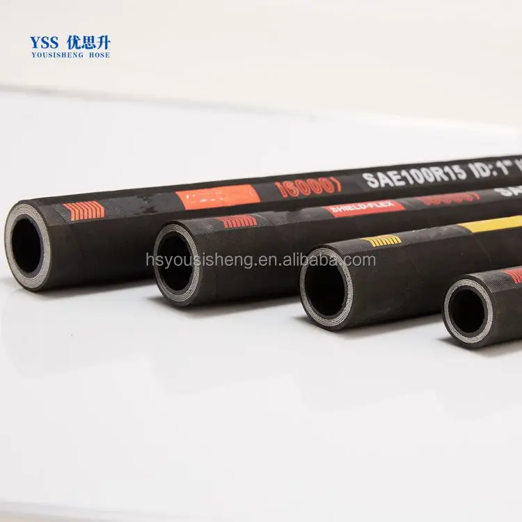 Factory hydraulic hoses, high temperature mine hose with 6 layers  fittings15