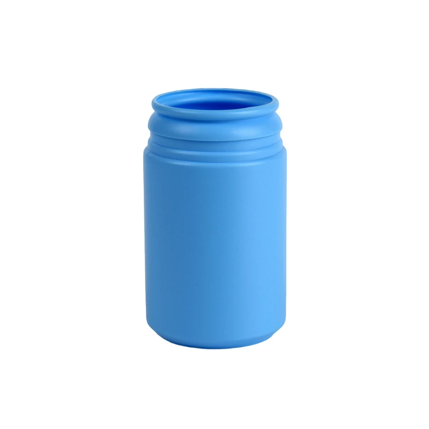 HDPE medical pill 80ml plastic bottle, PE colorful plastic bottle with screw cap