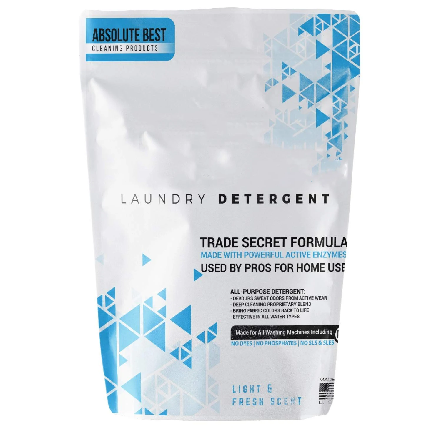 Non-Irritating Professional Strength Natural Active Active Enzymes Powerful Sweat Odor Stain Clothing Washing Powder Detergent