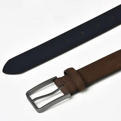Мужские ремни и аксессуары, мужской кожаный ремень с матовым верхом, модный Удобный ремень с пряжкой из сплава и иглы, мужские пластиковые ремни