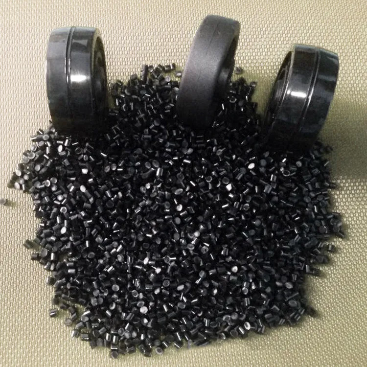 Spot wear-resistant TPU black particles glossy fog black wire and cable modifier elastomer TPU recycled material