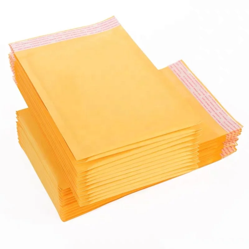 Best Selling Gloden Kraft Paper Mailer Shockproof Self Seal Bubble Cushioned Envelope