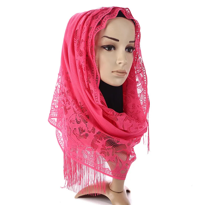Fashion   Women Hijab ladies arab fashion lace turban Scarf and Shawls