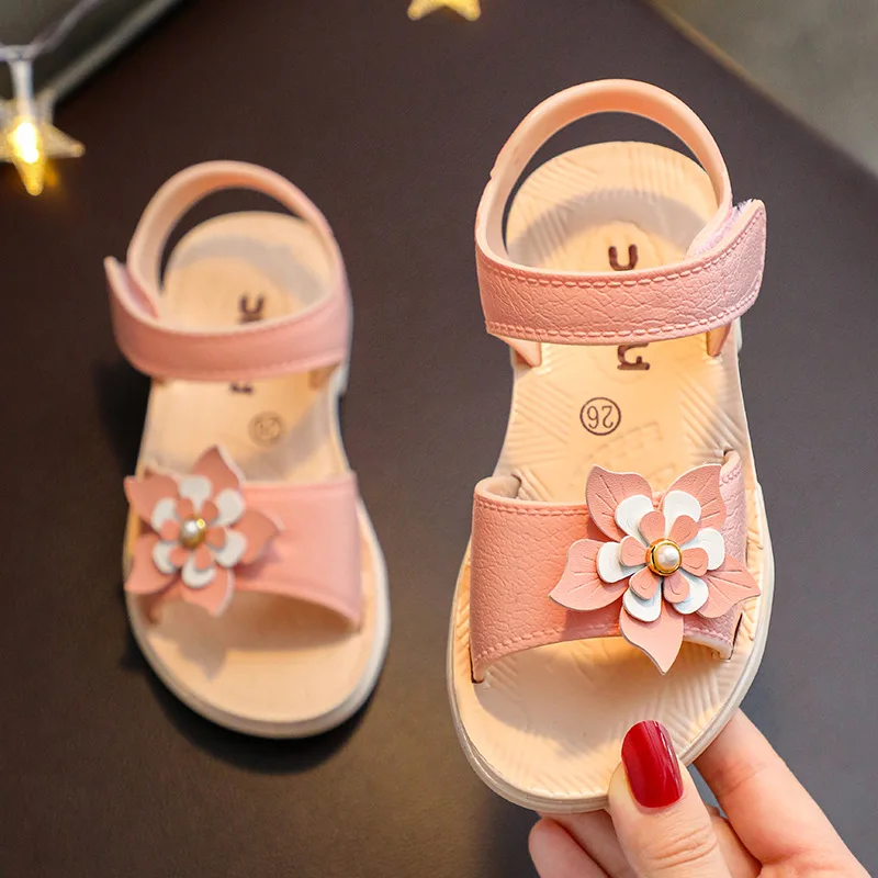 Bowknot Fashion Girls Sandals Soft Sole Non-slip Girls Beach Shoes