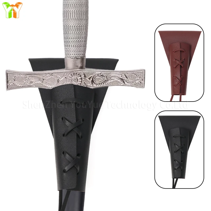 Renaissance Leather Sword Holster Sword Sheath Belt Medieval Sword Frog Holster for Dagger Knight Pirate Cosplay Costume