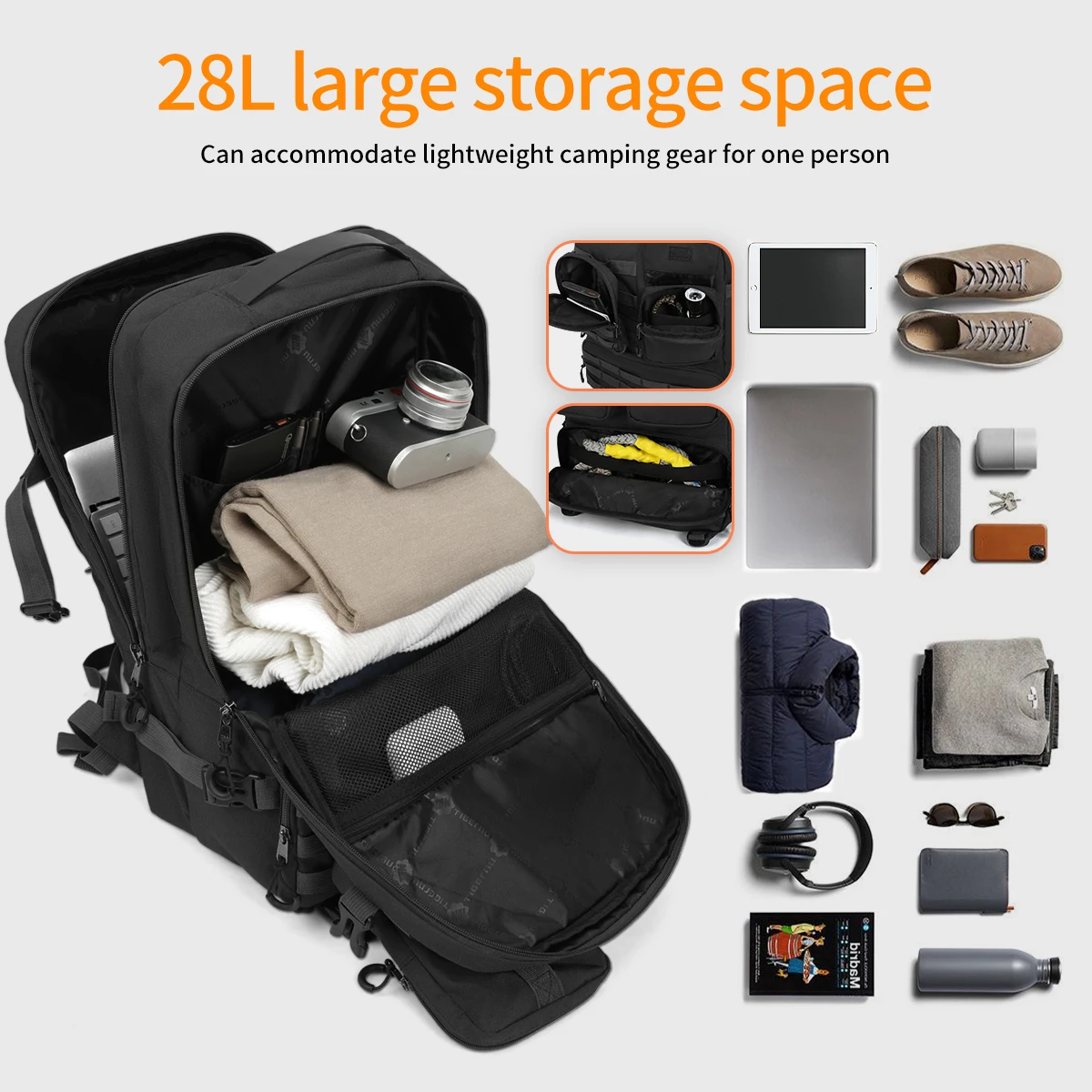 Tigernu T-B9007B Manufacture Waterpoof Nylon Durable Mochila Outdoor Large Capacity Tactical Hunting Backpacks for Men