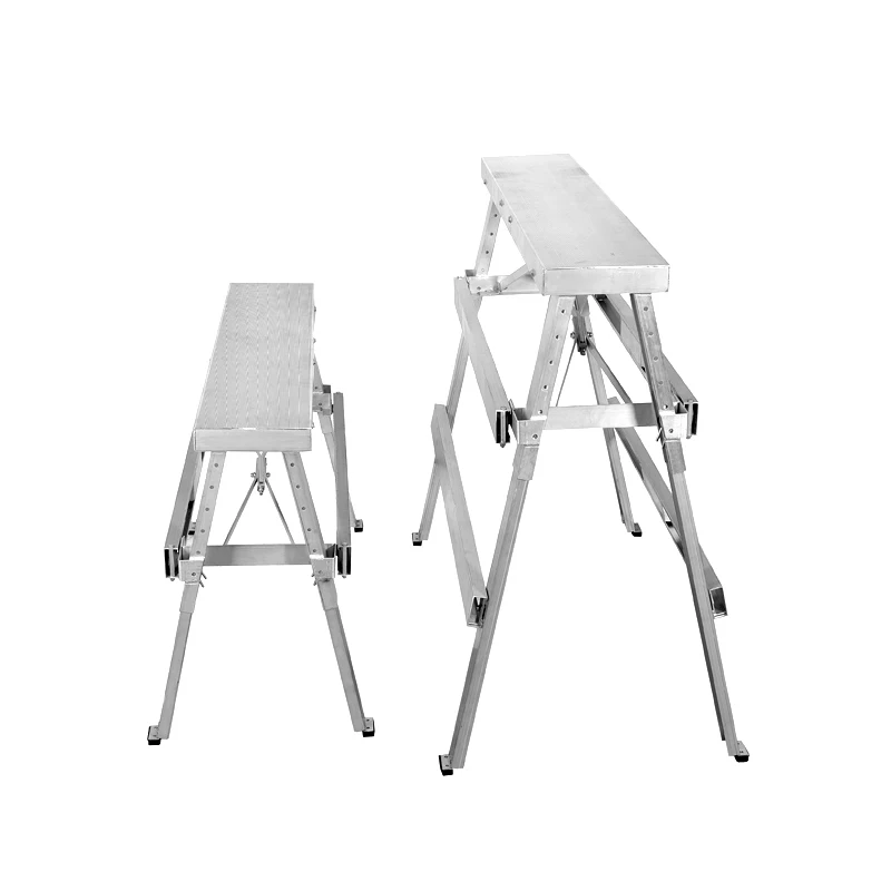 drywall aluminum folding bench adjustable bench