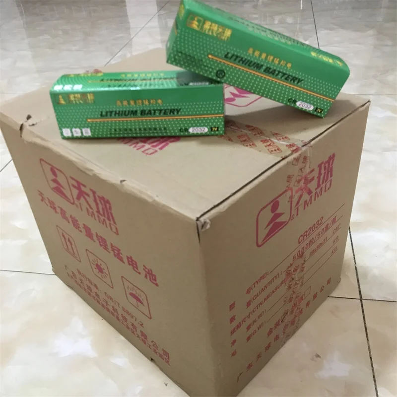 TianQiu CR2032 2025 2016 computer mainboard 3V lithium manganese car remote control electronic caliper battery gold pack