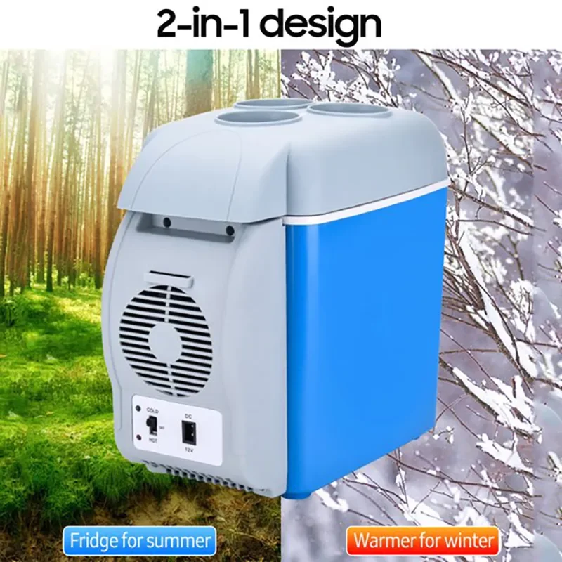 7.5L car fridge Mini Portable Warmer Cooler Auto tent fridge small electric fridge
