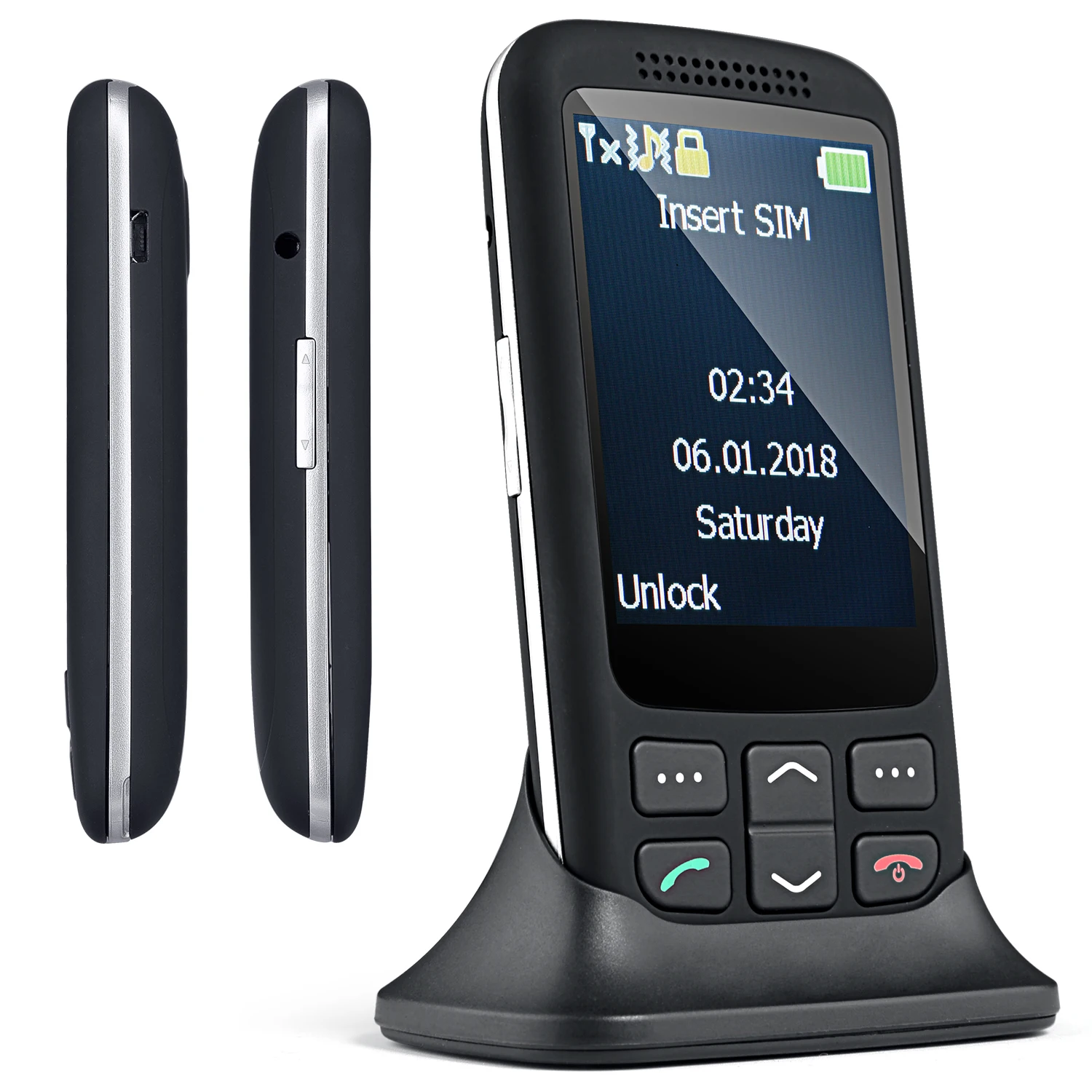 Slide dual sim phone 2g GMS mobile phone for senior citizens manufacturer