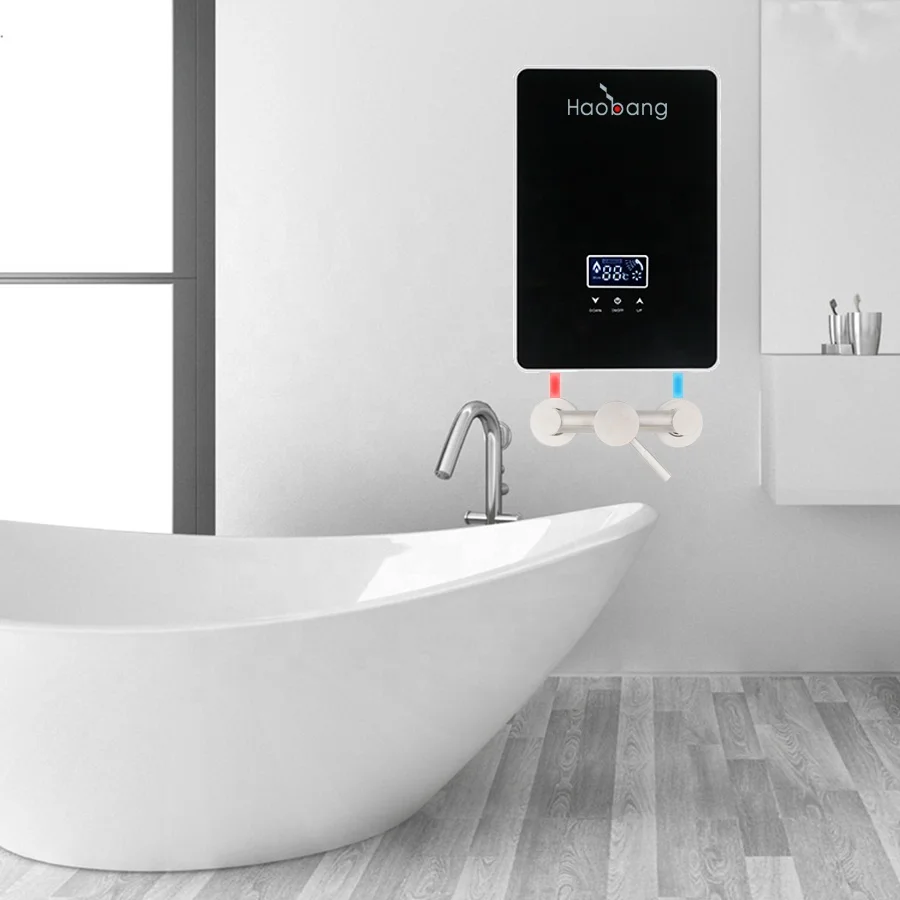 Золотой поставщик низкомощный домашний автофургон ABS мгновенный безрезервуарный электрический водонагреватель с душевой