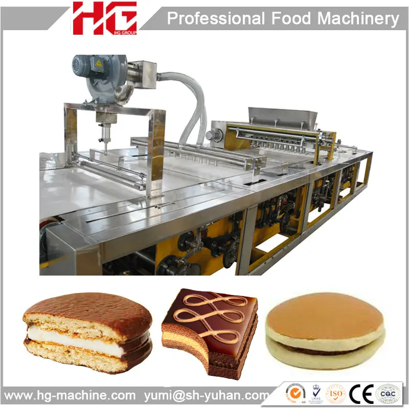 Sandwich Cake Baking Machinery Factory Price Delicious Chocolate Pie Making Machinery Cake Pie Making Machine