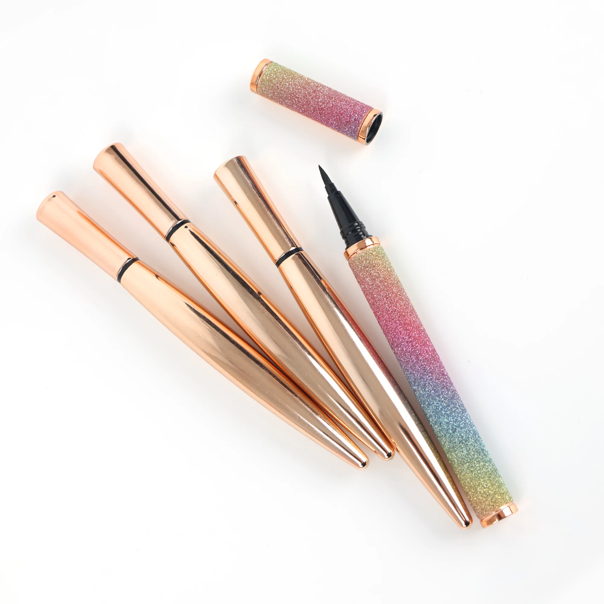 Waterproof 2 in 1 glue pen for eyelash custom box packaging adhesive sticky eyeliner magnetic eyeliner glue wholesale
