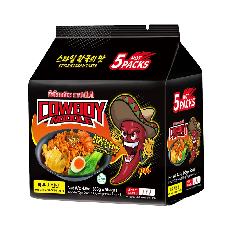 Fast Food Oem Dried Wholesale Noodle Supplier Halal Ramen Instant Noodles