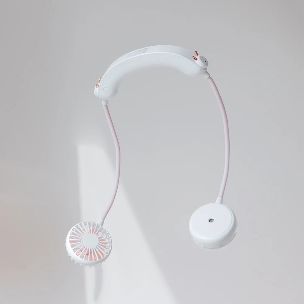 Factory Wholesale Cheap Promotional Gift With Logo Small Personalized Fans Custom Mini Portable Fan Recharge Neck Fans